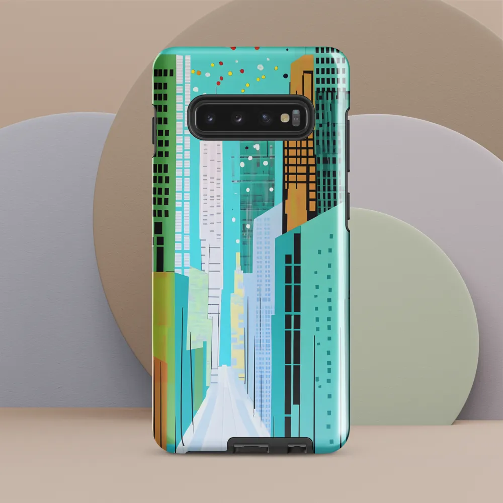 Urban Symphony in Turquoise | Phone Case |  S10 Plus | Tough Case | Glossy