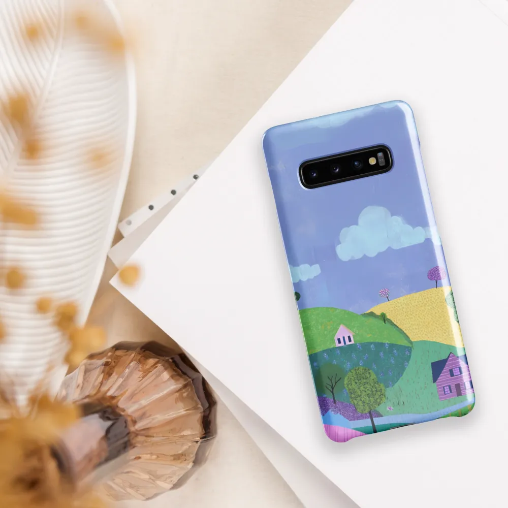 Whimsical Hills and Quaint Homes | Phone Case |  S10 Plus | Snap Case | Glossy