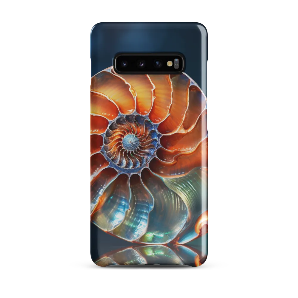 Elegance of the Nautilus Shell | Phone Case |  S10 Plus | Snap Case | Glossy