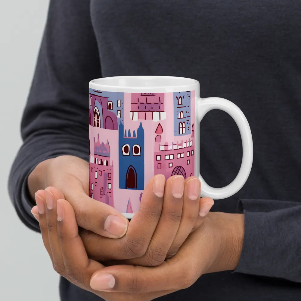 Whimsical Castles: A Playful Tapestry | Mugs | Multiple Sizes & Colors