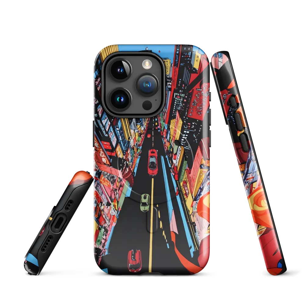 Urban Symphony: A Bird's-Eye View of Life | Phone Case |  15 Pro | MagSafe® Tough Case | Glossy