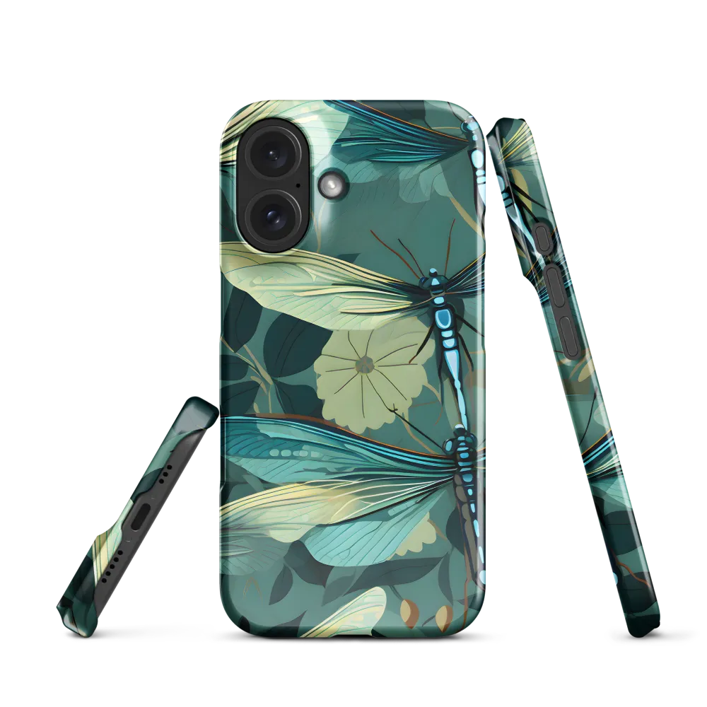 Whispers of Nature: Dragonflies in Harmony | Phone Case |  16 | Snap Case | Glossy