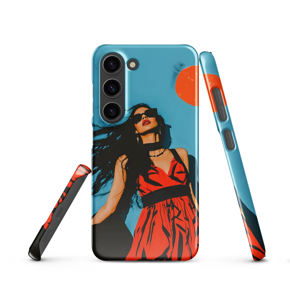 Turquoise Sun — Woman in Red Dress