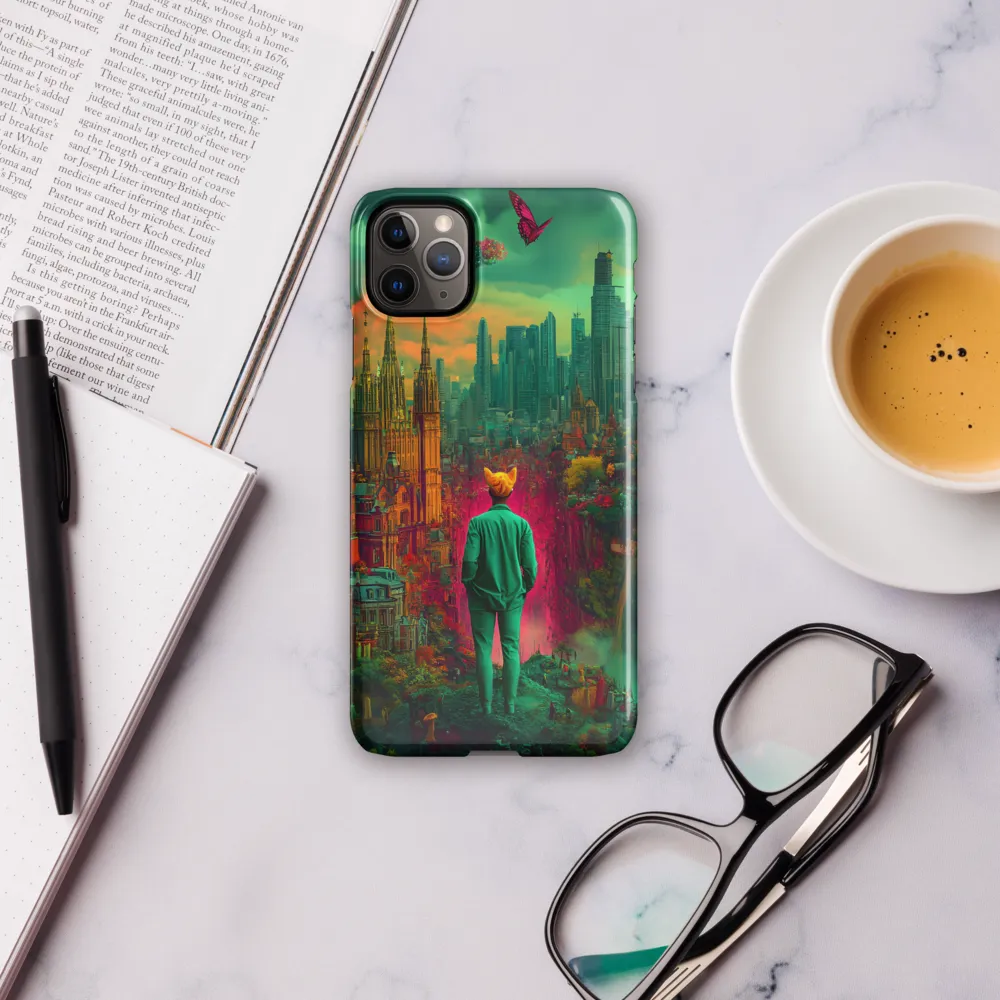 Journey Through a Surreal Cityscape | Phone Case |  11 Pro Max | Snap Case | Glossy