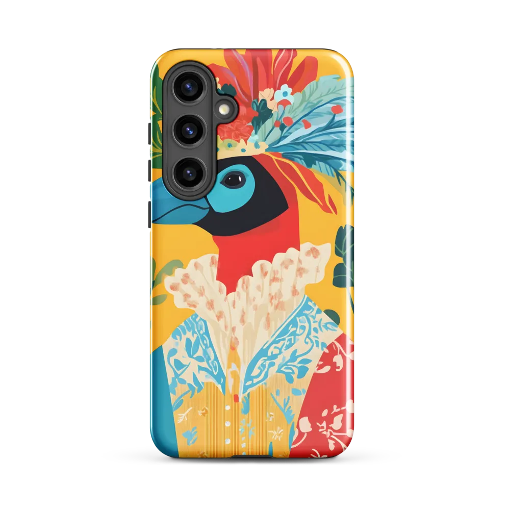 The Regal Parrot: A Celebration of Color | Phone Case |  S24 Plus | Tough Case | Glossy