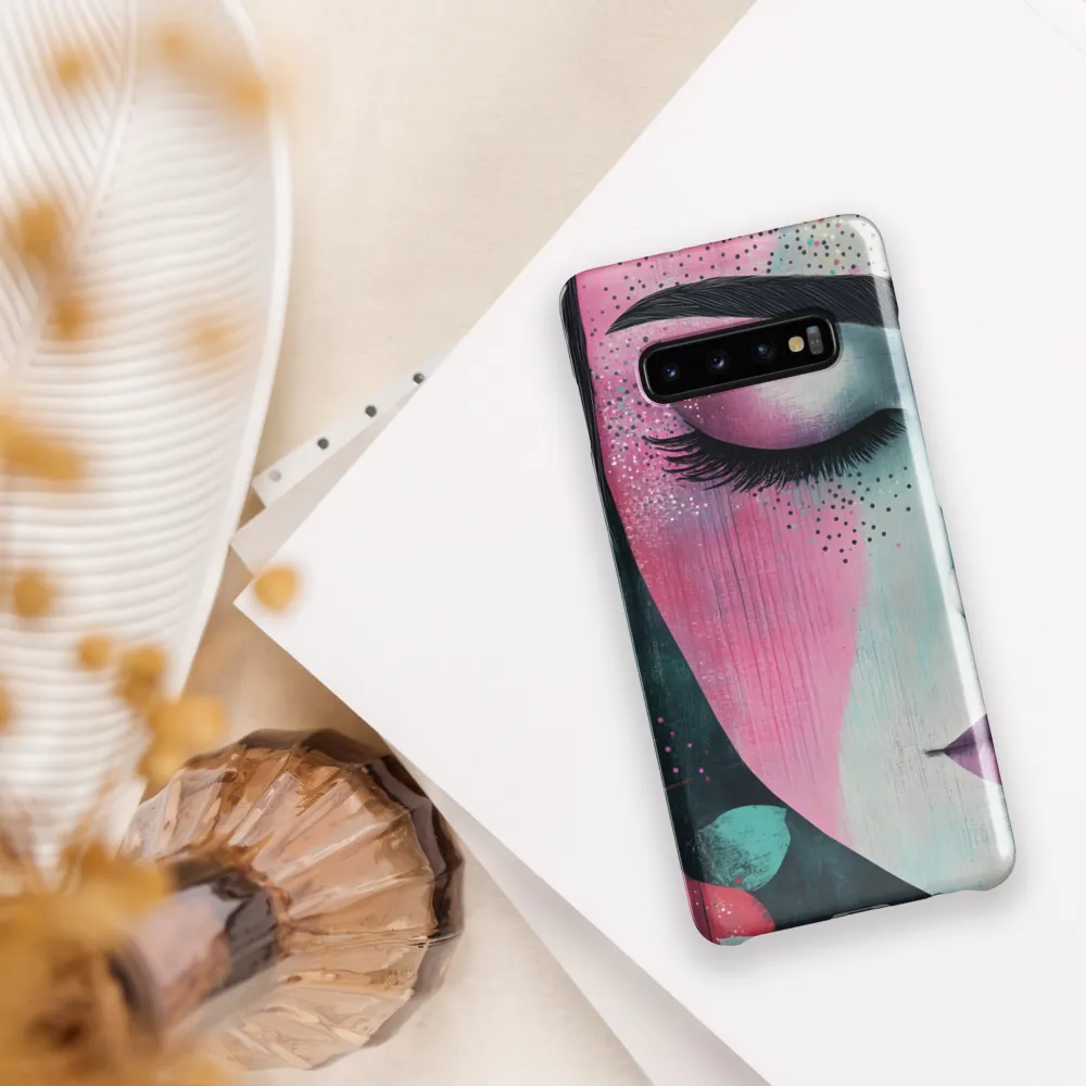 Serenity in Color: A Modern Portrait | Phone Case |  S10 Plus | Snap Case | Glossy