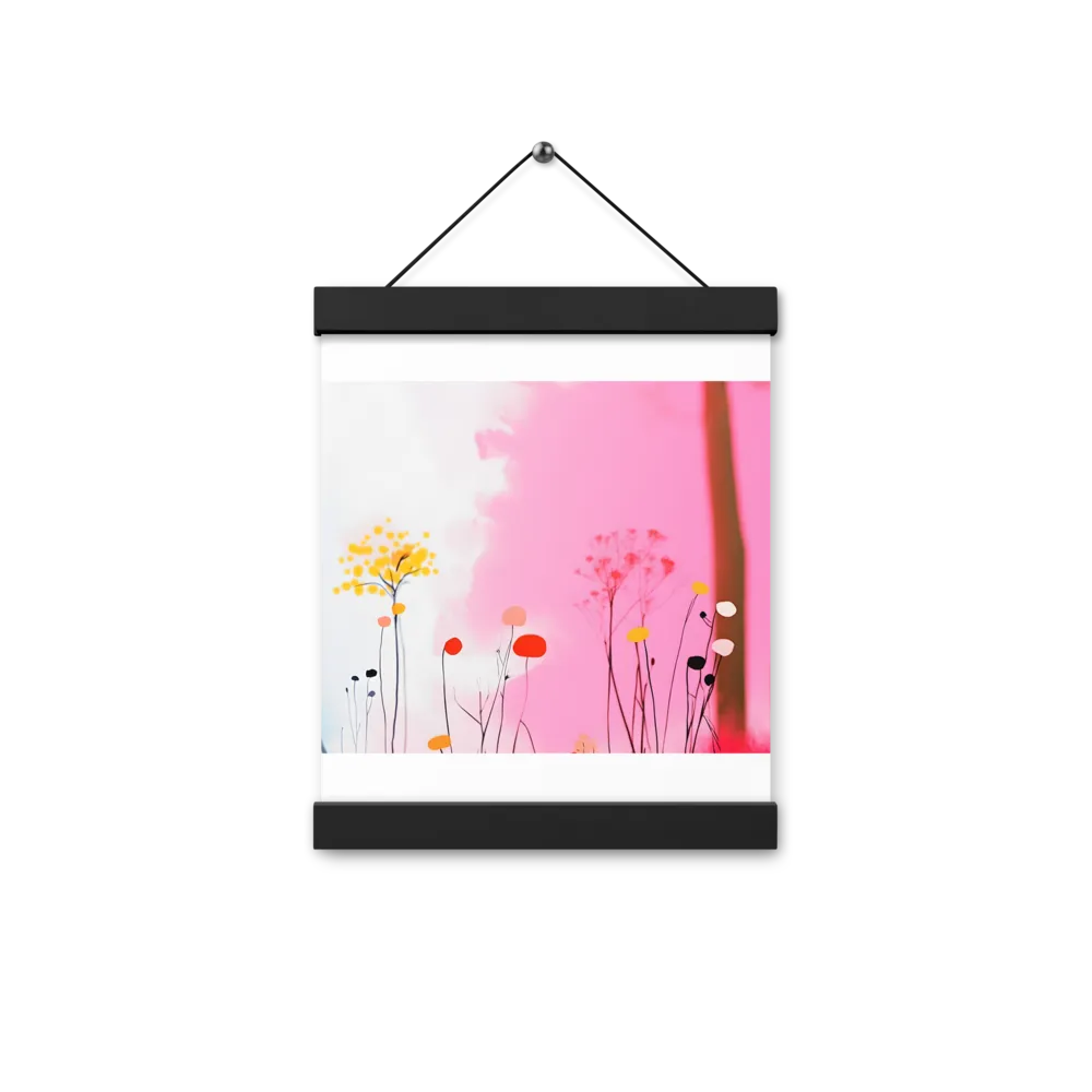 Whispers of a Surreal Bloom | Poster With Black Wood Hanger | 8″×10″