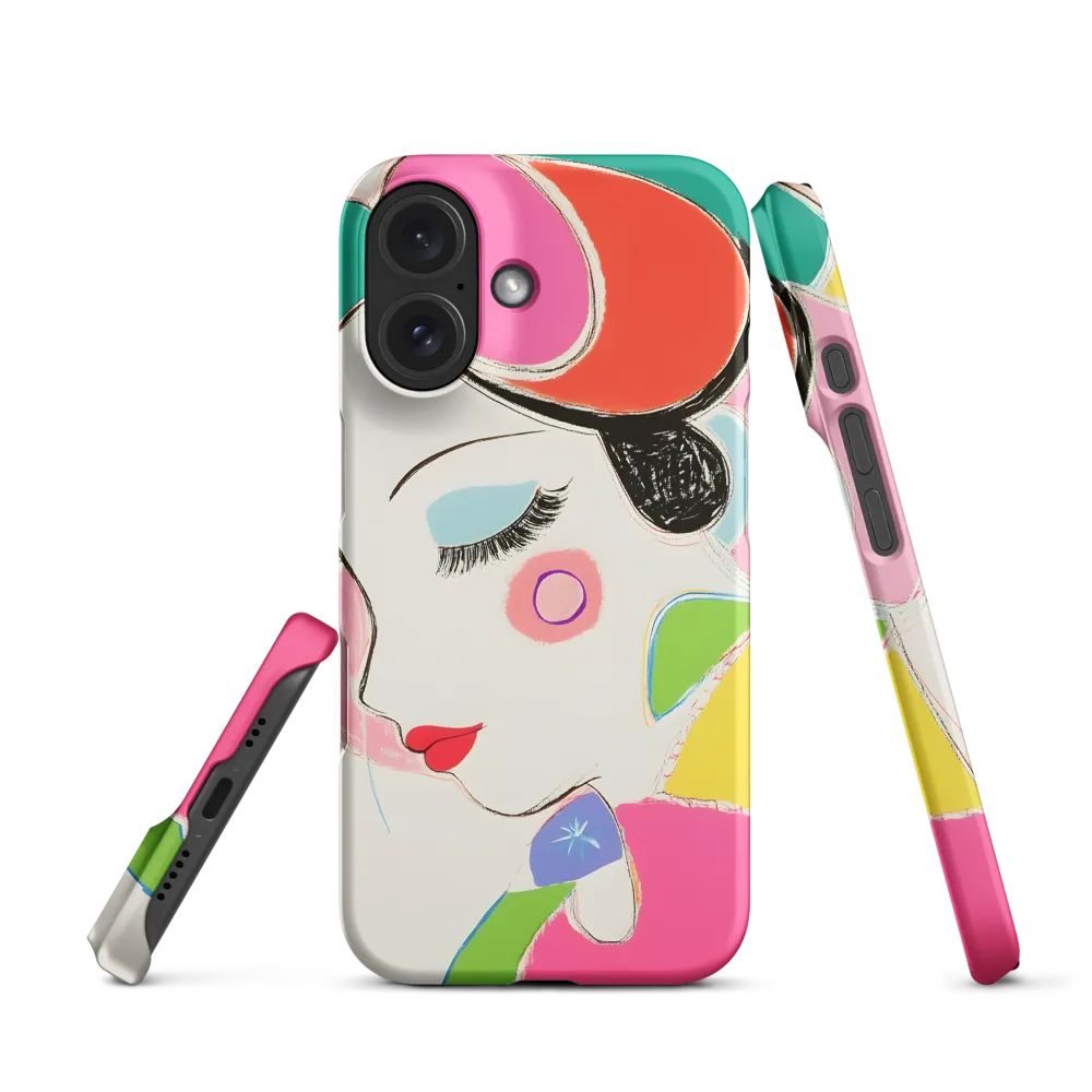 Whimsical Portrait in Colorful Abstraction