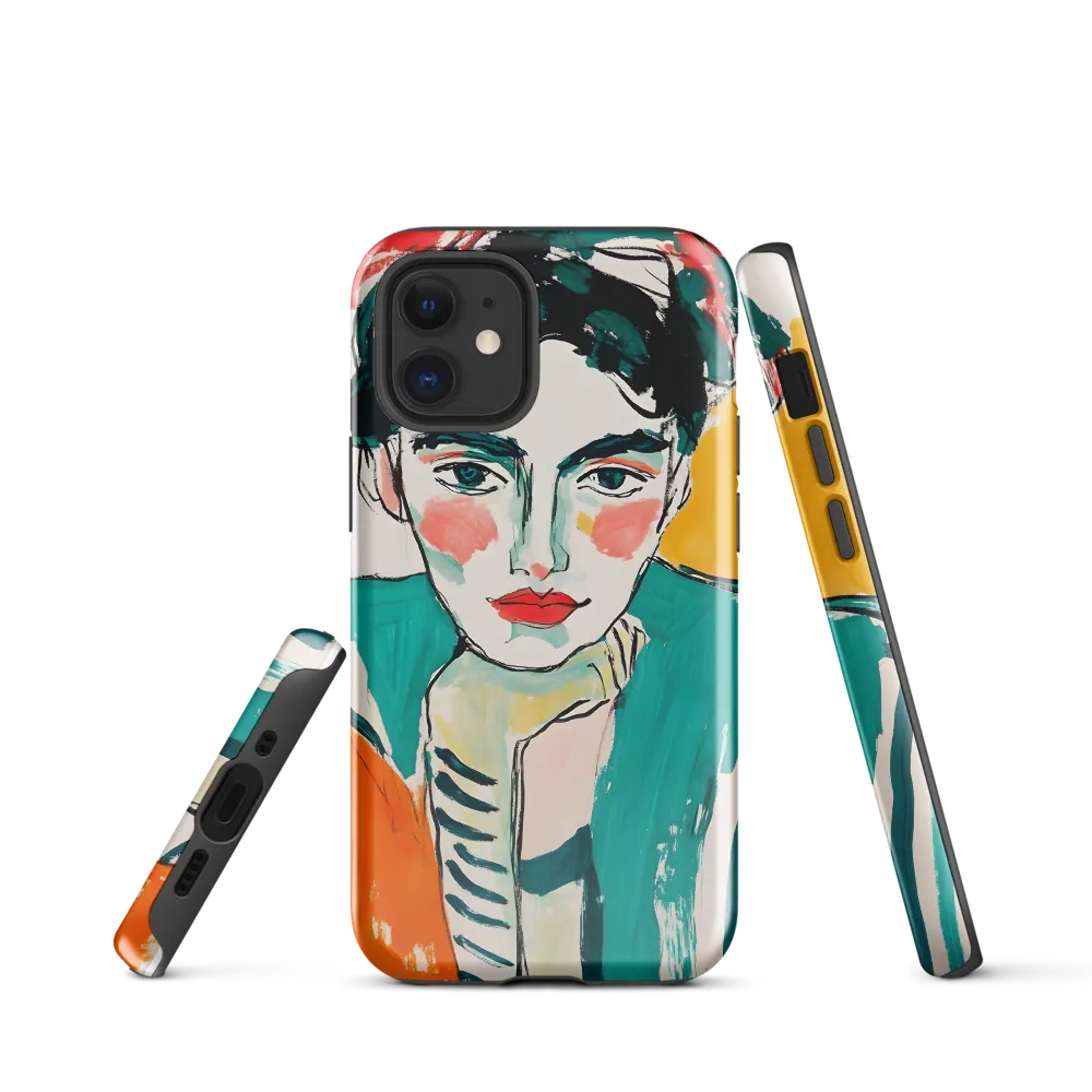 Contemplative Portrait in Bold Hues