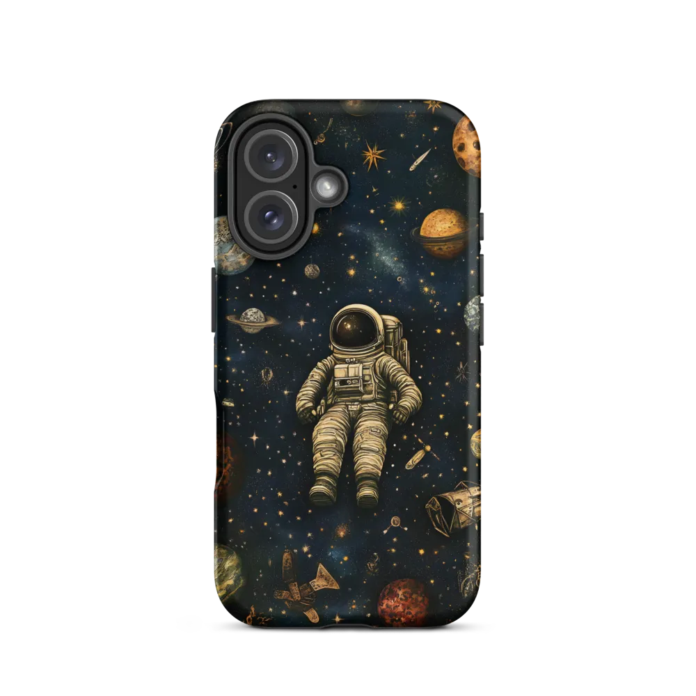 Cosmic Voyage: An Astronaut's Solitude | Phone Case