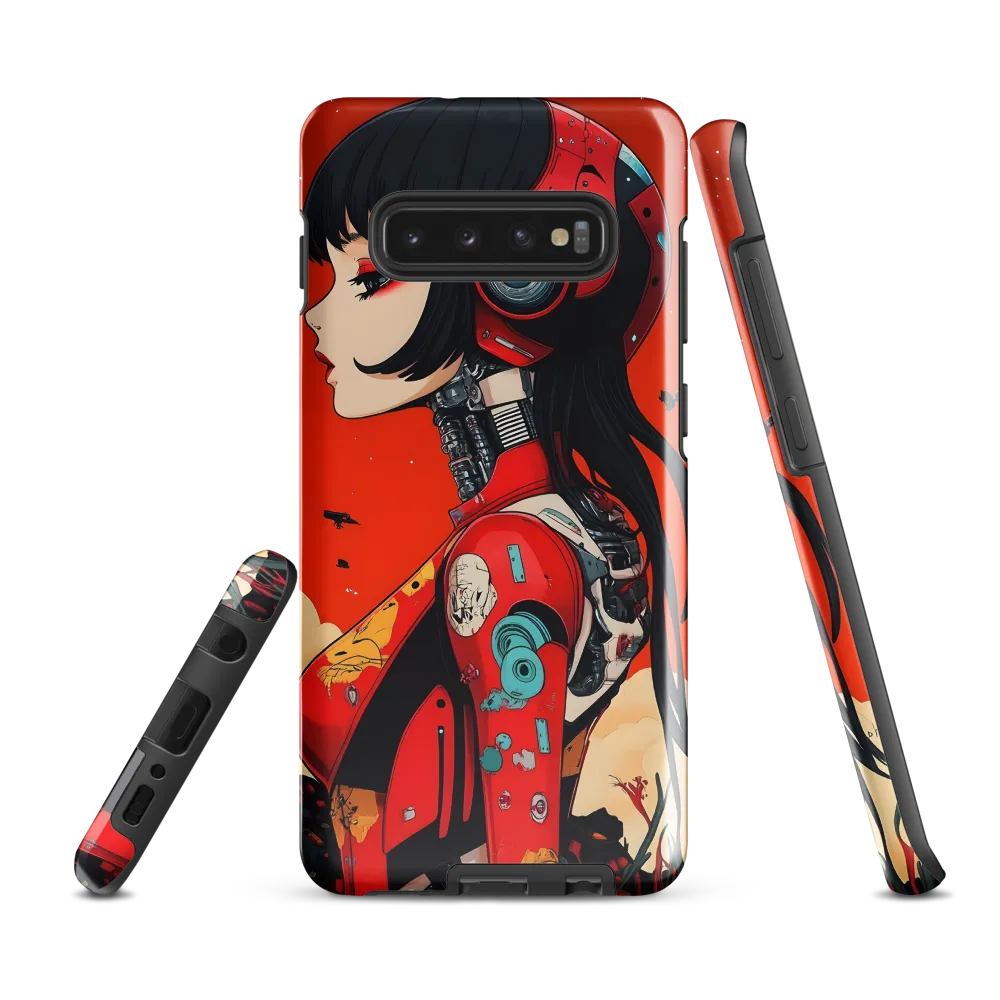 Ethereal Mechanica: A Cyberpunk Portrait | Phone Case |  S10 Plus | Tough Case | Glossy