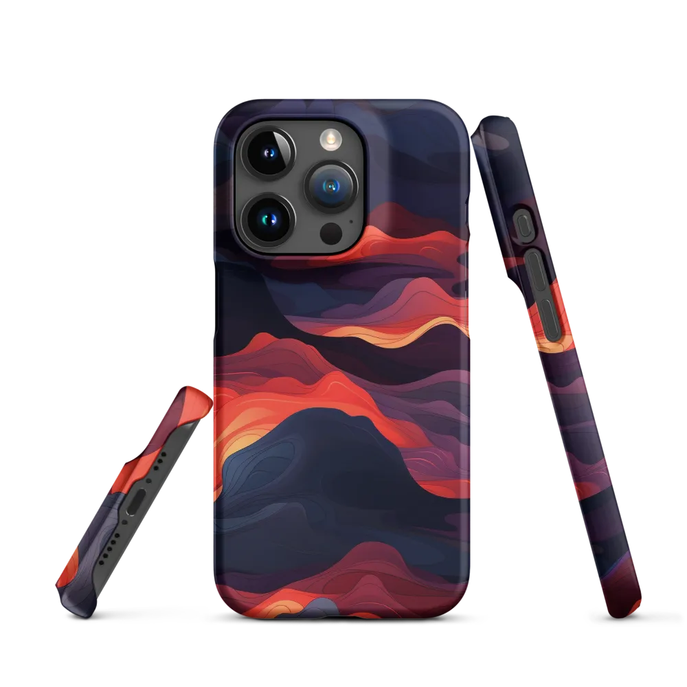 Ethereal Waves of Color | Phone Case |  15 Pro | Snap Case | Matte