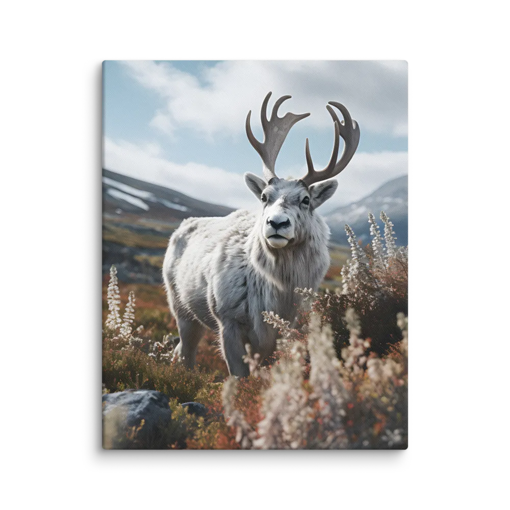 Majestic Harmony: The Reindeer in Nature | Canvas | 11″×14″