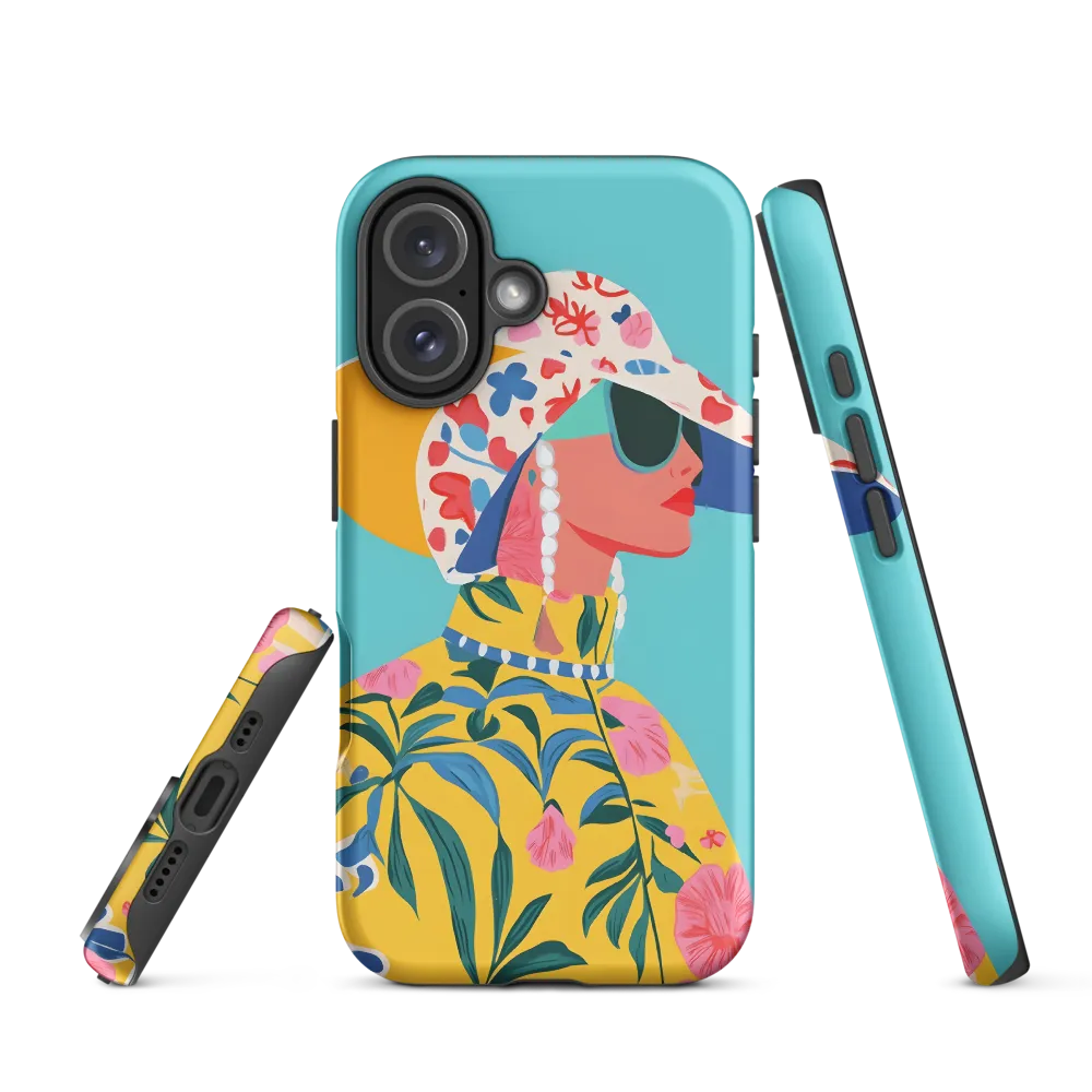 Tropical Confidence: A Fashion Portrait | Phone Case