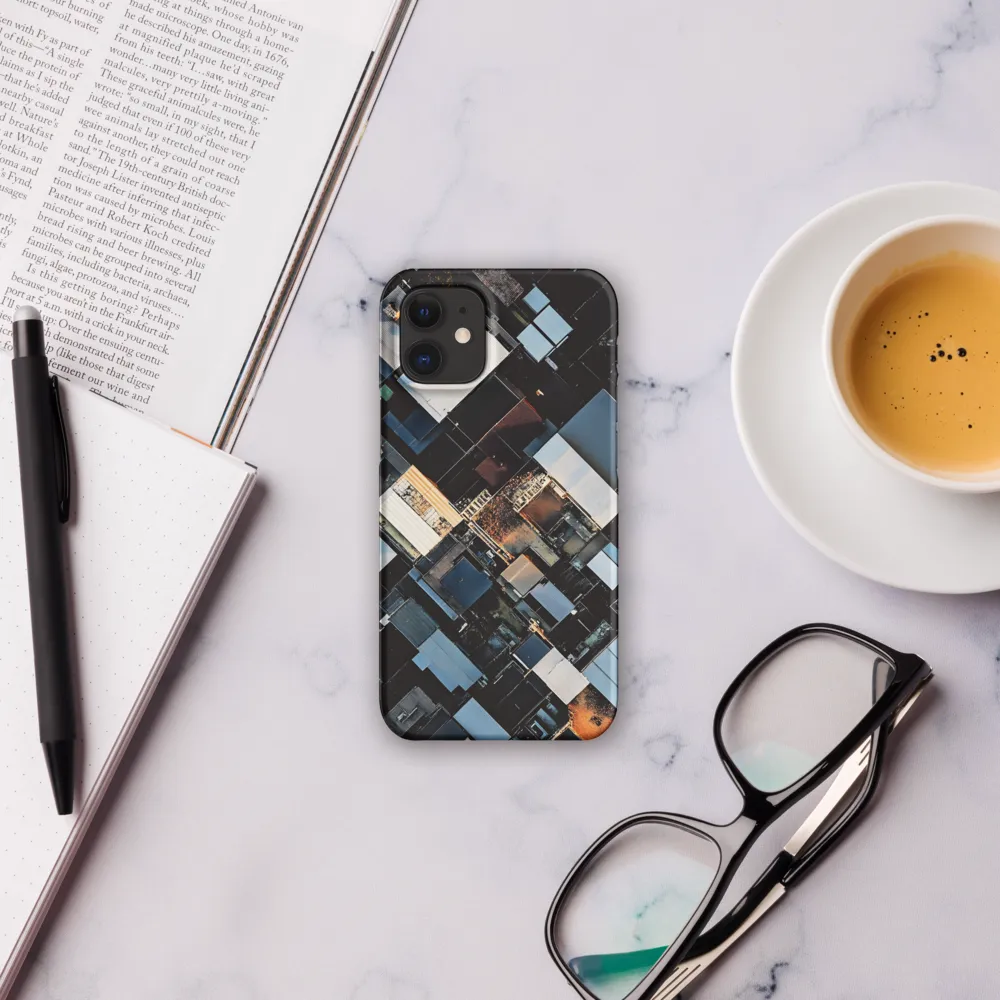 Urban Mosaic from Above | Phone Case |  12 Mini | Snap Case | Matte