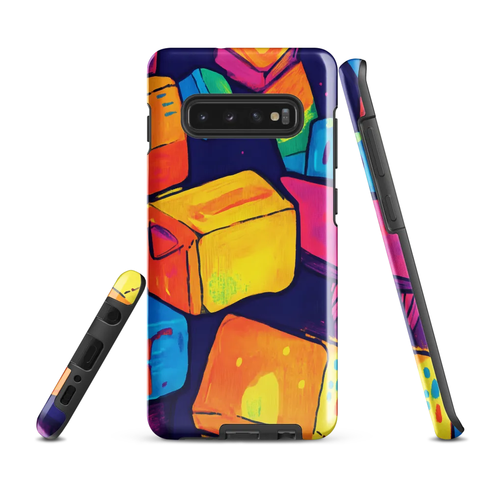 Vibrant Shapes of Joy | Phone Case |  S10 Plus | Tough Case | Glossy