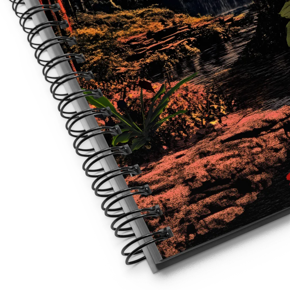 Whispers of the Waterfall | Spiral Notebook