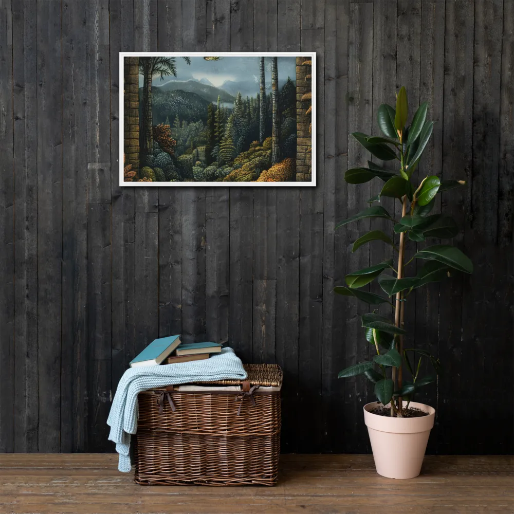 Whispers of the Enchanted Forest | Canvas with White Frame | 20″×30″
