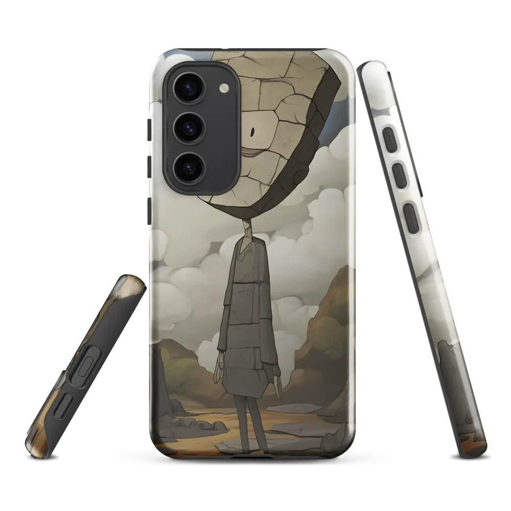 Whimsical Stone Figure in a Rocky Landscape | Phone Case |  S23 Plus | Tough Case | Glossy