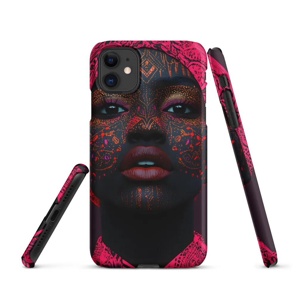 Neon Adornments: A Portrait of Cultural Expression