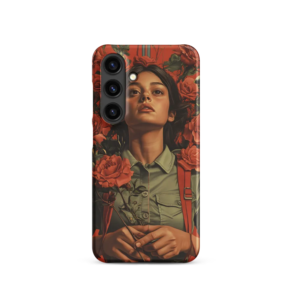 Harmony and Strength: A Portrait Among Roses