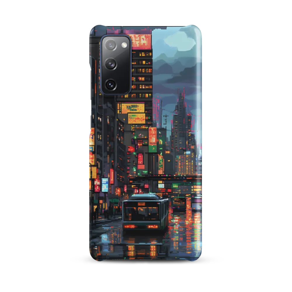 Neon Dreams: A Pixelated Urban Night