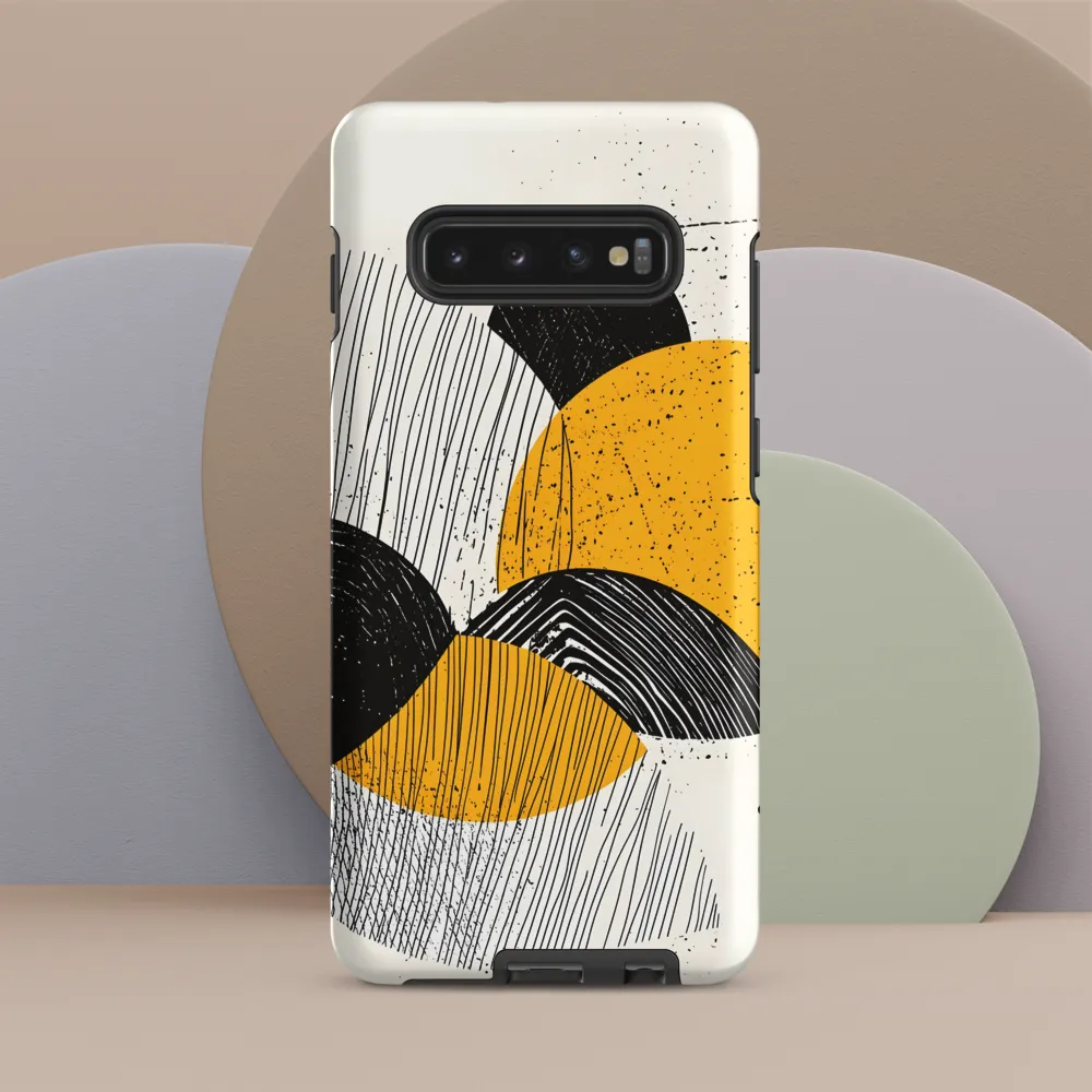 Dynamic Harmony in Black and Yellow