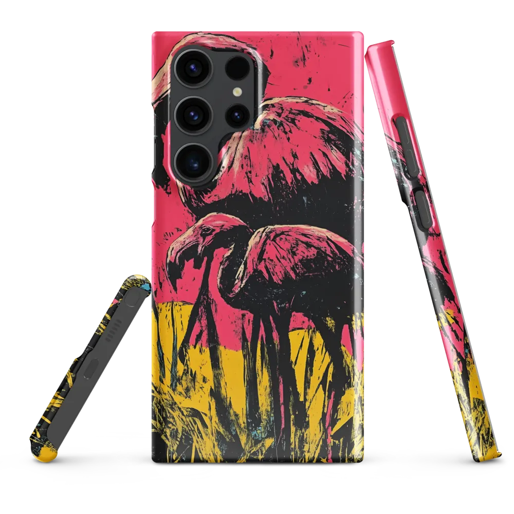 Flamingo Duet: A Pop Art Expression