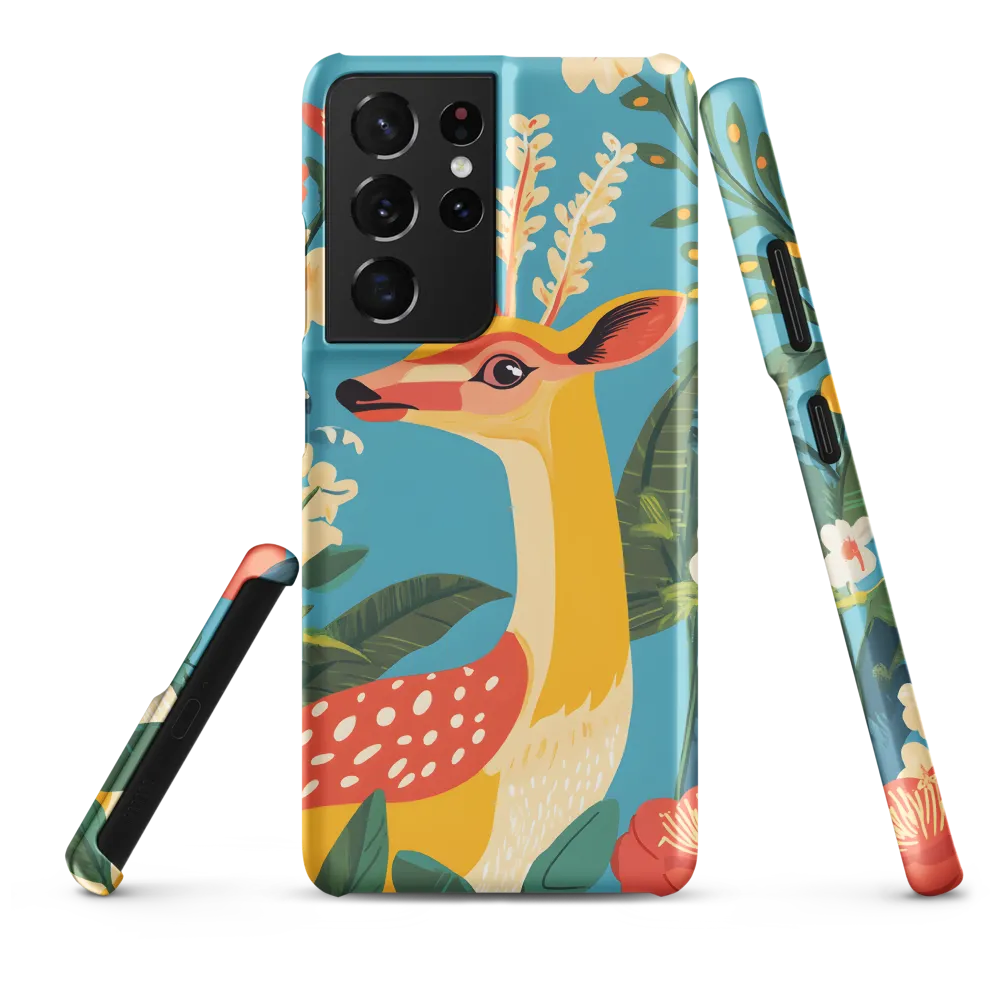 Serene Majesty: A Vibrant Deer Amidst Flora