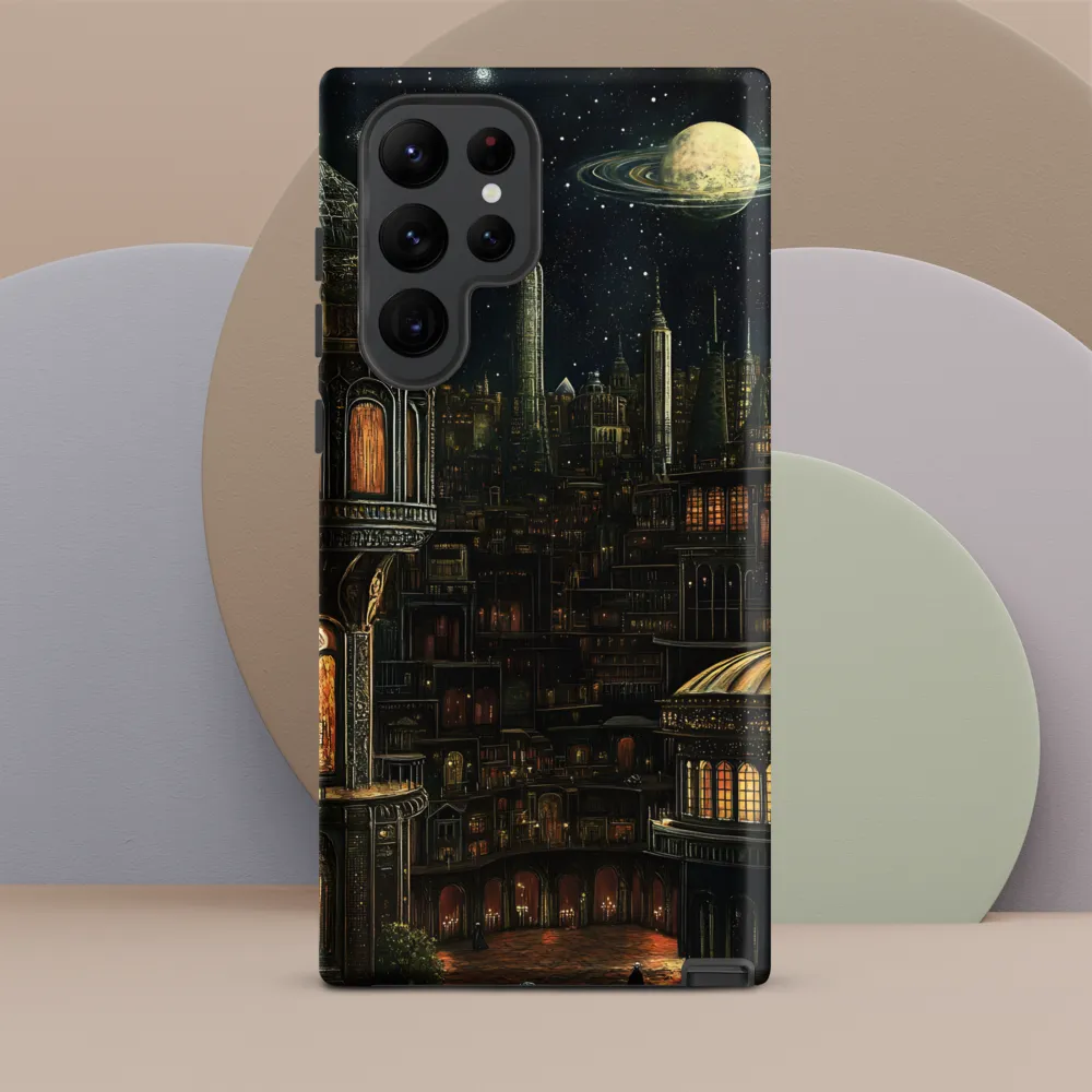 Celestial Enigma: A Surreal Cityscape