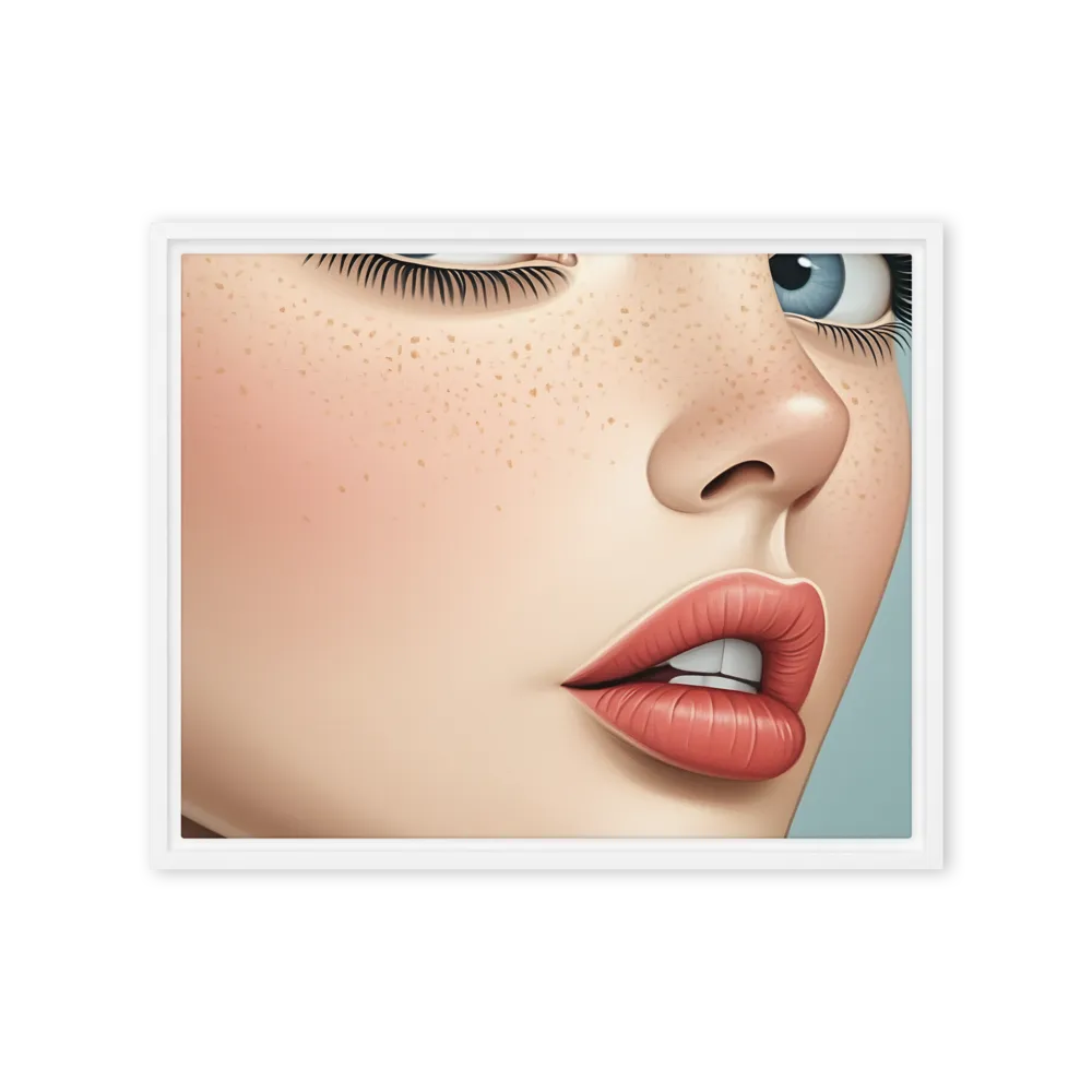 Intriguing Elegance | Canvas with White Frame | 16″×20″