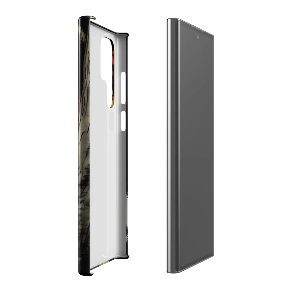 Fierce Gaze of the Wild Cat | Phone Case |  S22 Ultra | Snap Case | Glossy