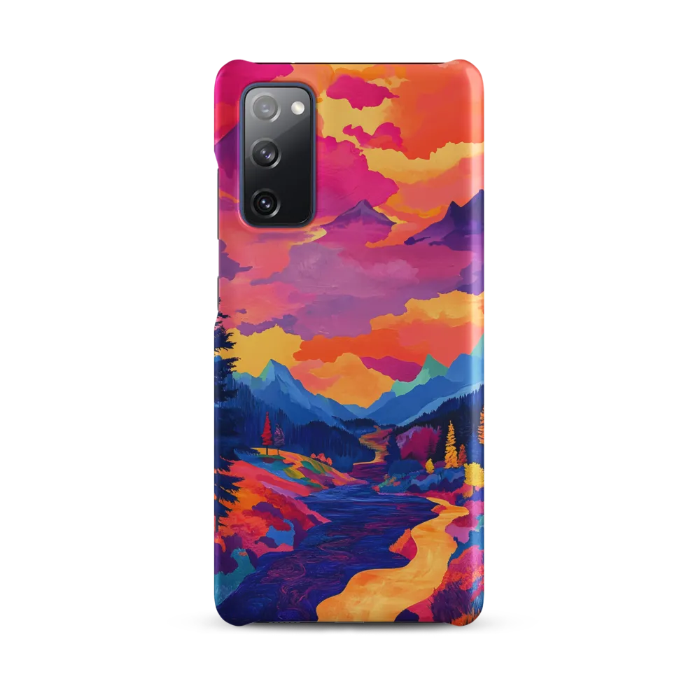 Radiant Serenity: A Surreal Landscape | Phone Case |  S20 FE | Snap Case | Matte