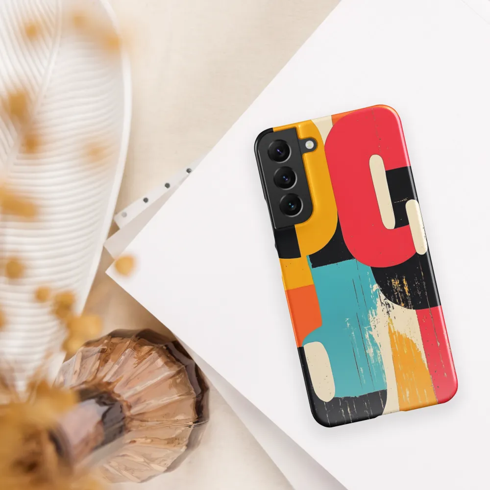Colorful Curves: Numbers in Harmony | Phone Case |  S22 Plus | Snap Case | Glossy