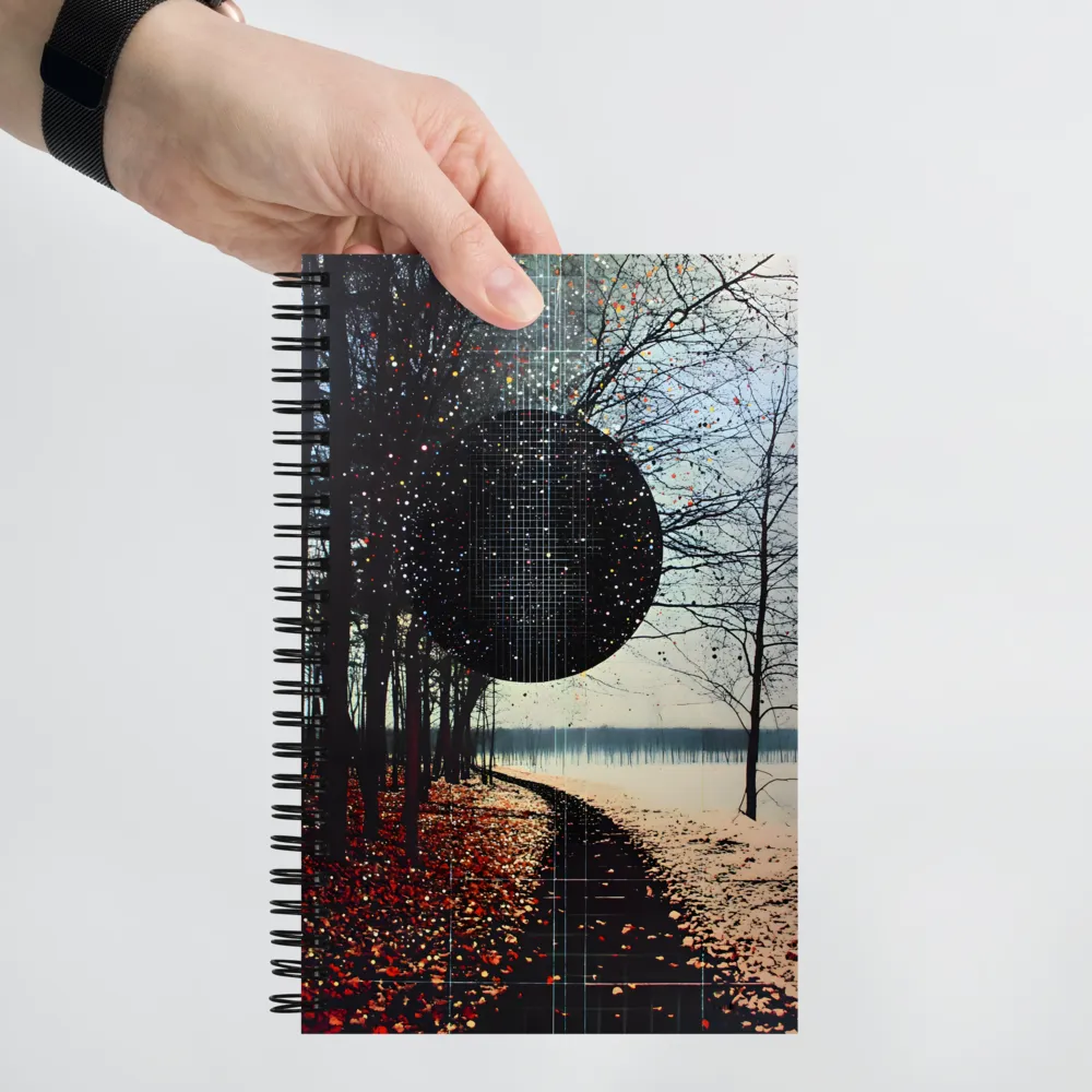 Cosmic Path Through Autumn | Spiral Notebook