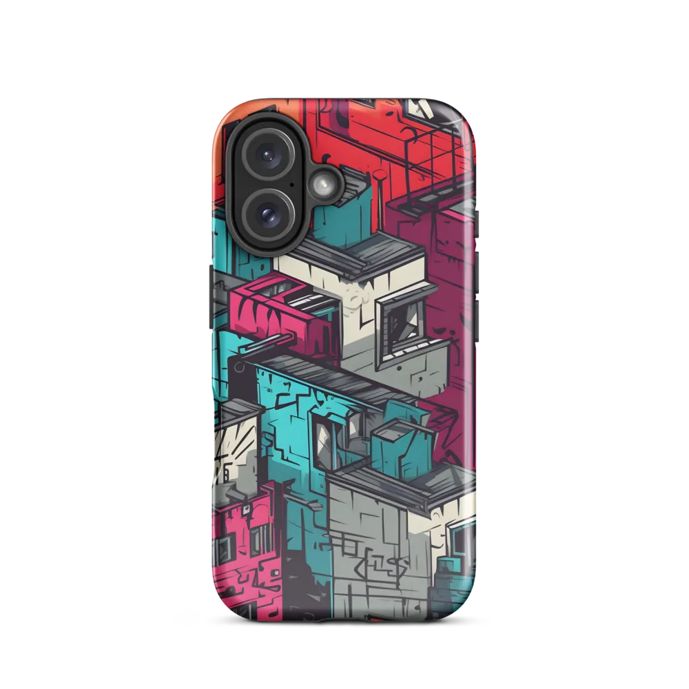 Urban Mosaic: A Vibrant Encounter | Phone Case |  16 | Tough Case | Glossy
