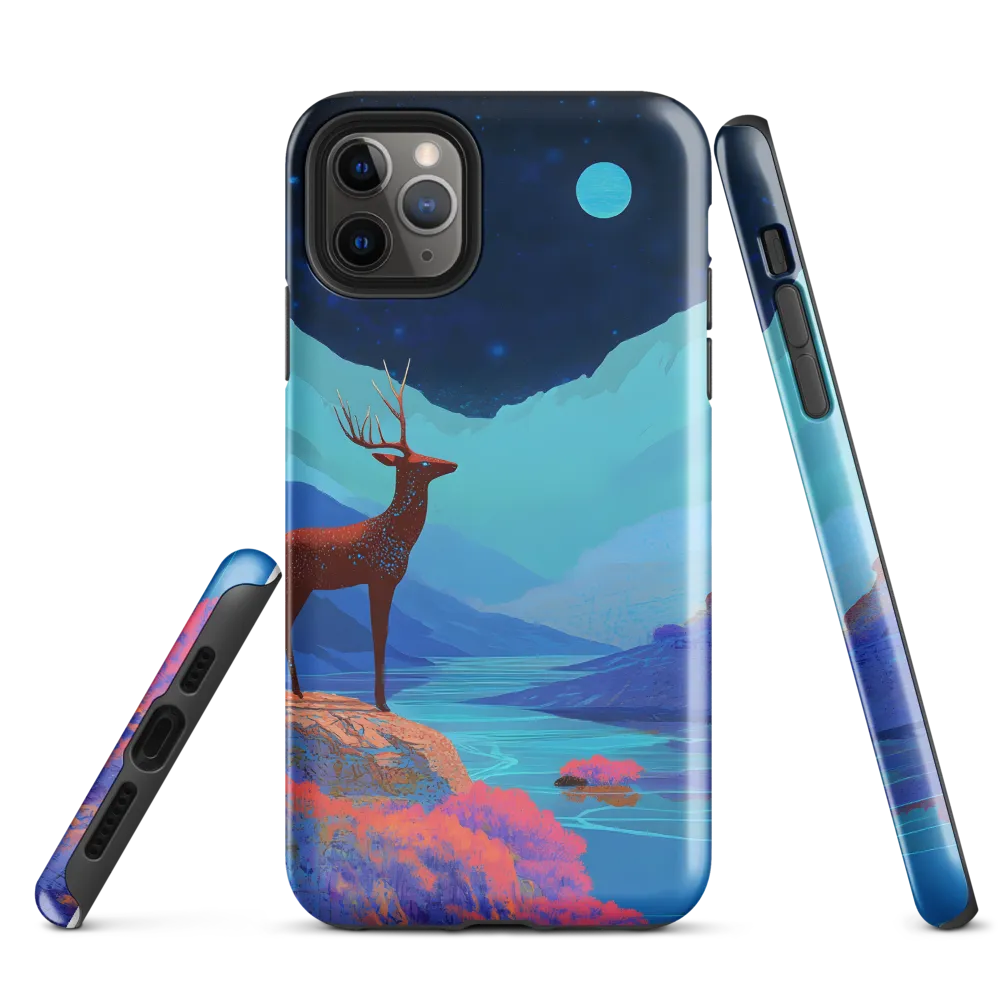 Cosmic Serenity: The Starlit Stag | Phone Case |  11 Pro Max | Tough Case | Glossy