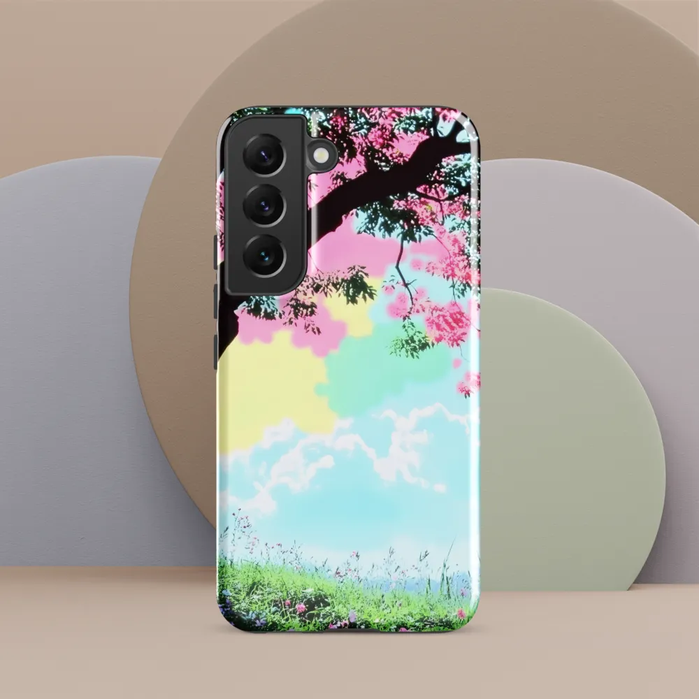 Pastel Dreams: A Surreal Tree Landscape