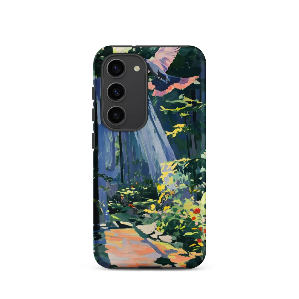 Flight of Light: A Serene Forest | Phone Case |  S23 | Tough Case | Matte