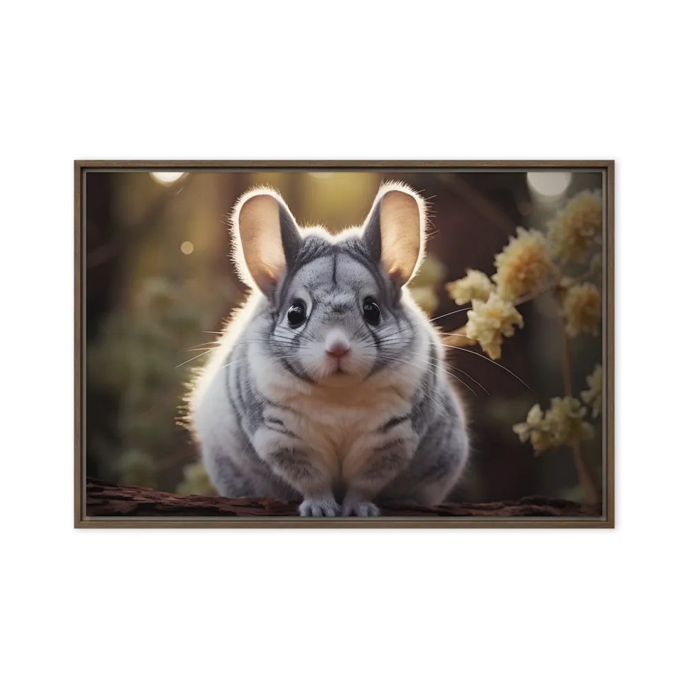 Curious Chinchilla in the Forest