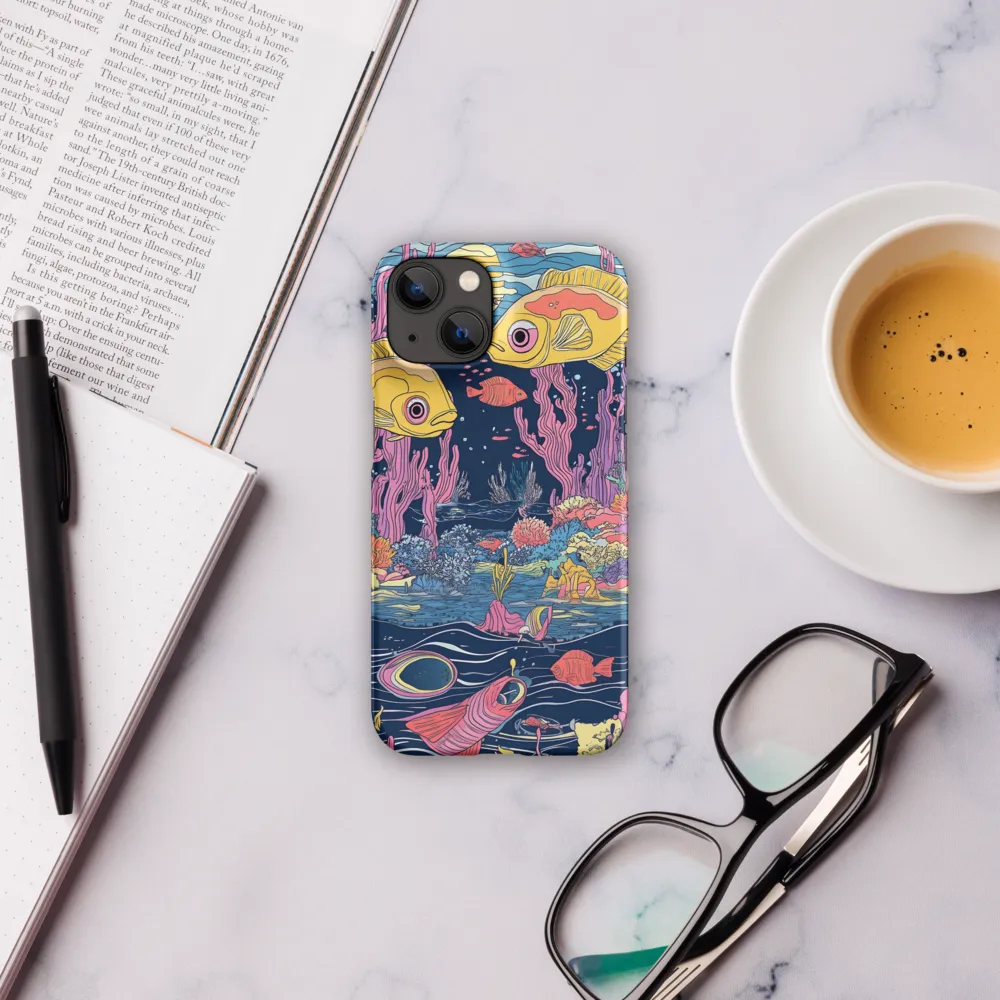 Underwater Dreamscape: A Playful Encounter | Phone Case |  14 | Snap Case | Matte