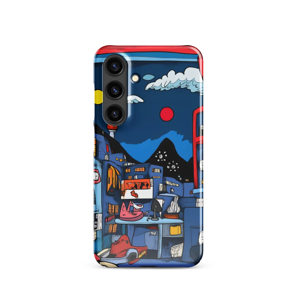Whimsical Cityscape at Night