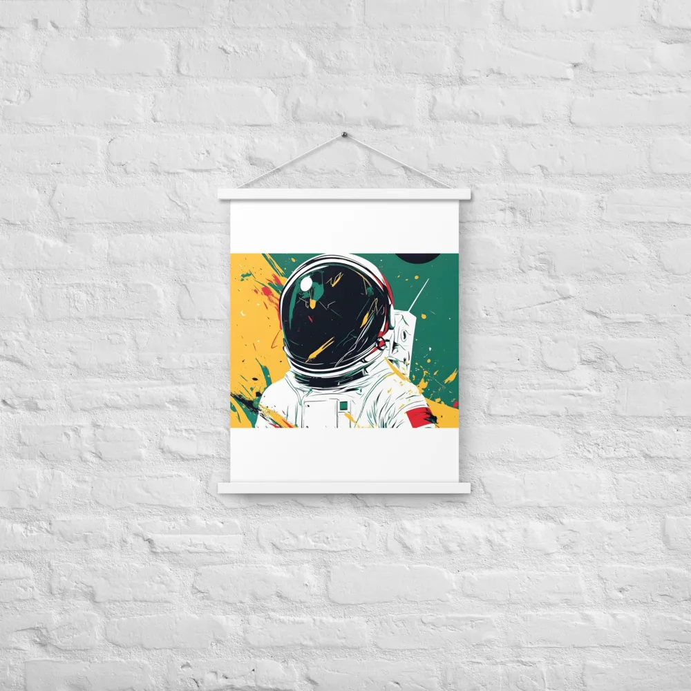 Galactic Explorer: A Modern Odyssey | Poster With White Wood Hanger | 18″×24″