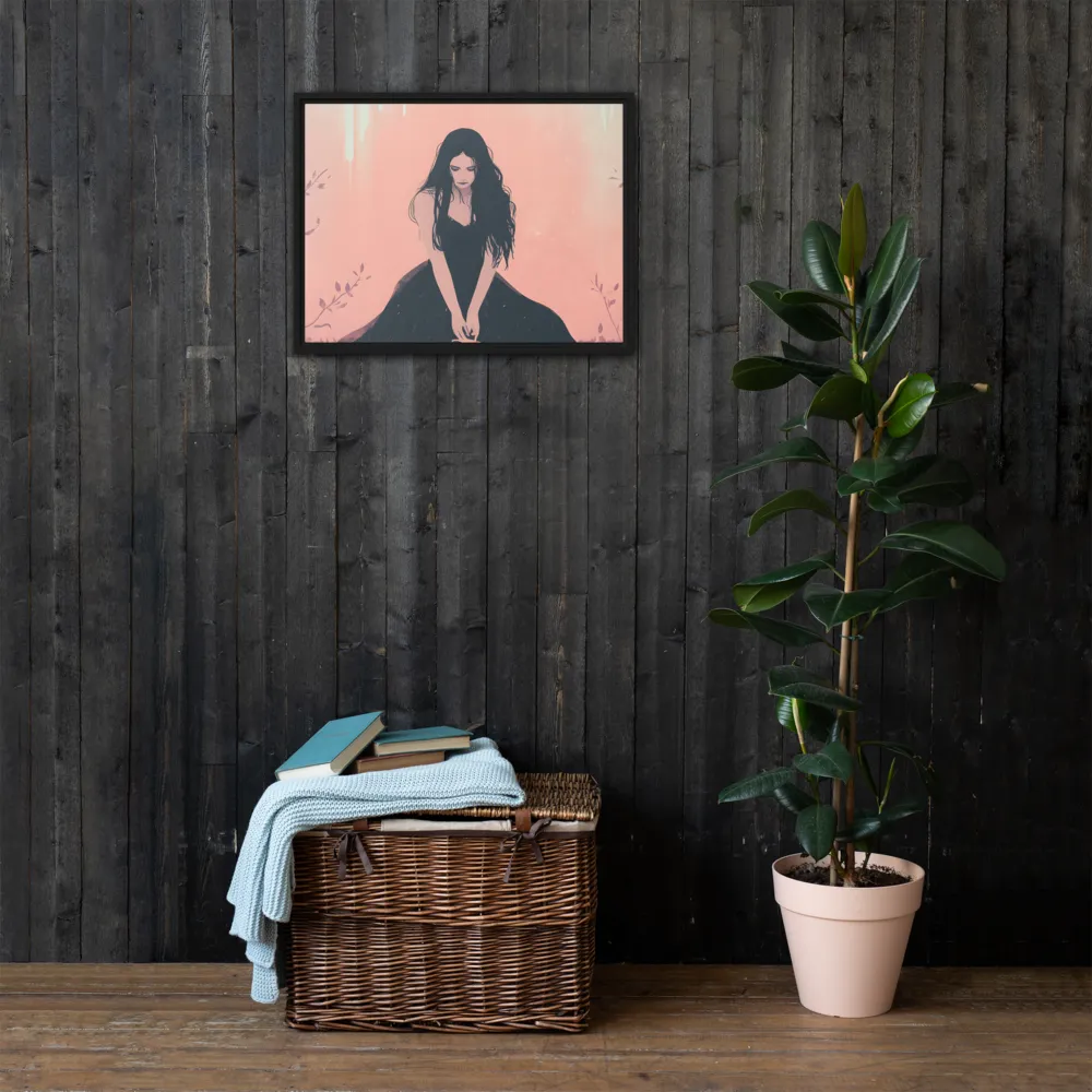 The Guardian of Solitude | Canvas with Black Frame | 18″×24″