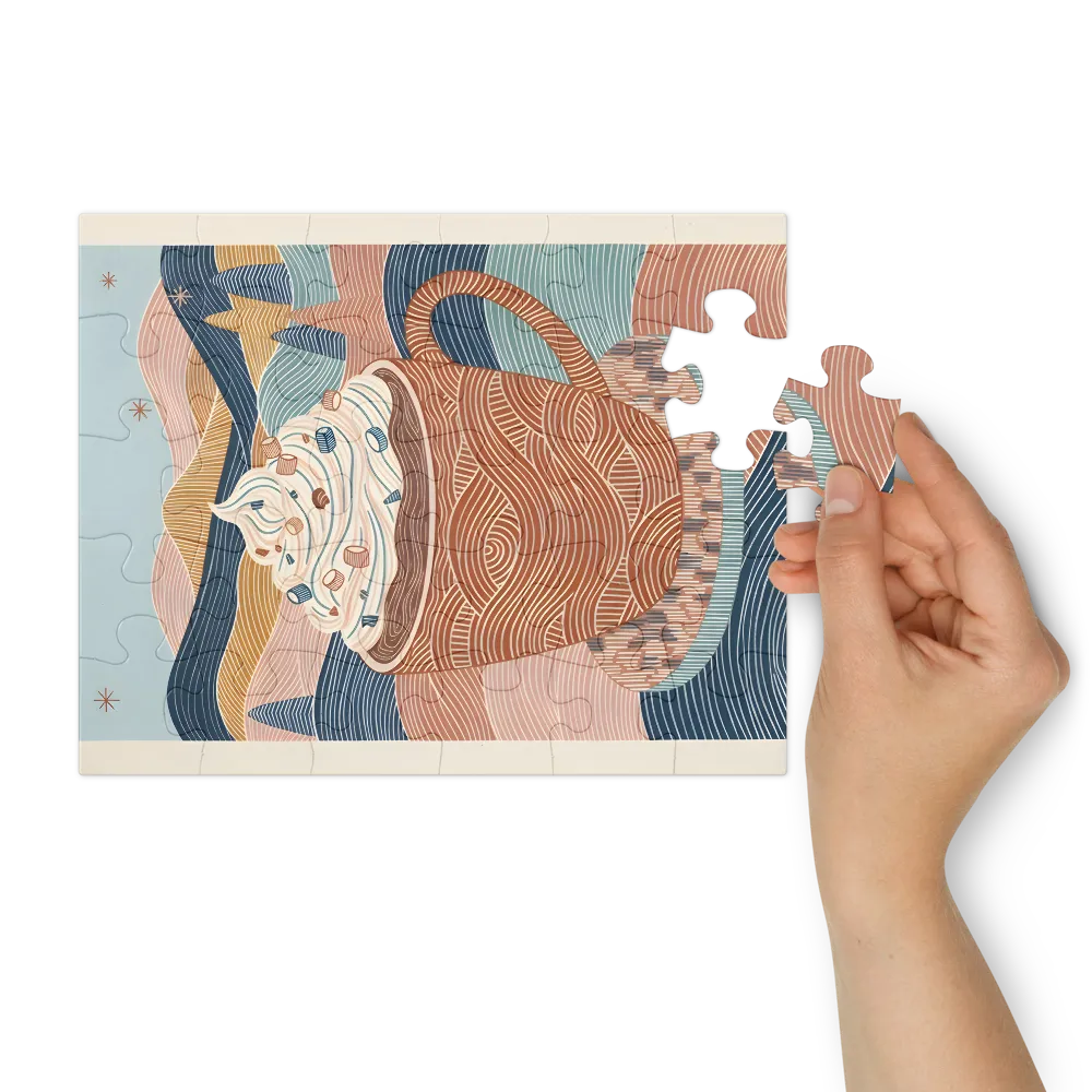 Whipped Cocoa Mug 
 Jigsaw Puzzle in Tin Box