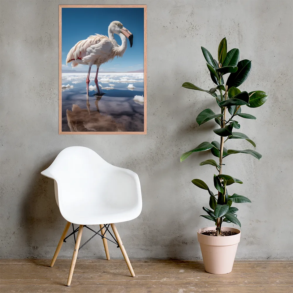 Graceful Solitude of a Flamingo