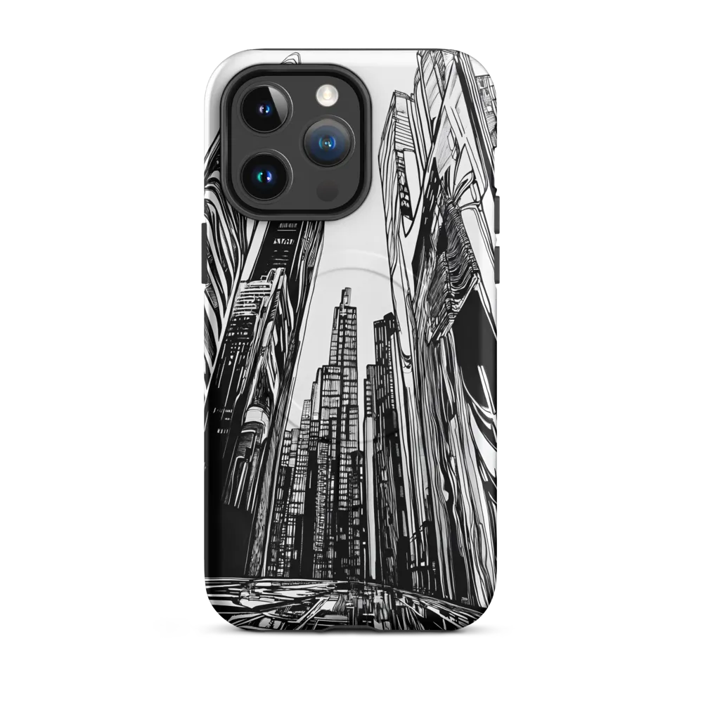 Urban Echoes: A Line Art Journey