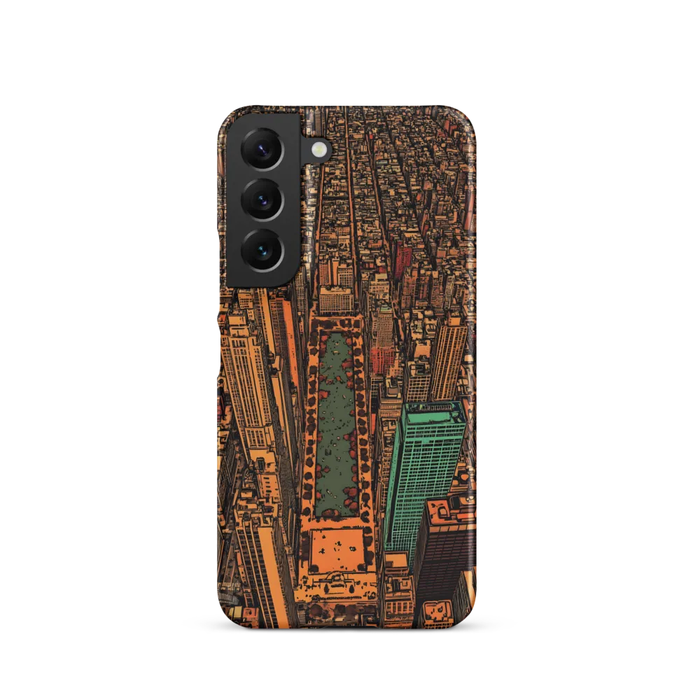 Urban Oasis: Aerial View of City Life