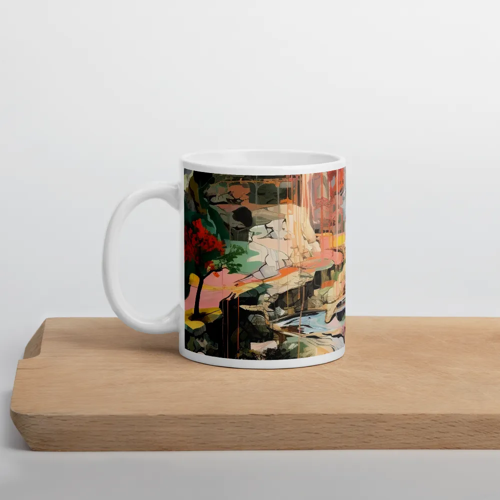 Ethereal Landscapes: A Symphony of Color | Mug with White inside | 11 oz