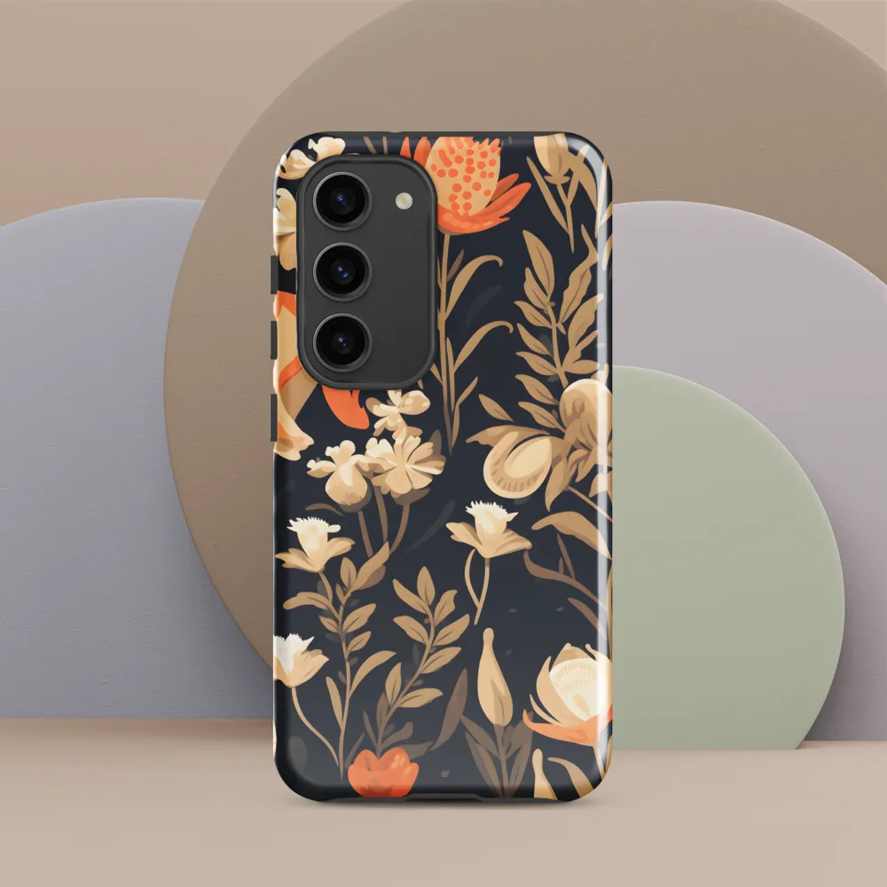Floral Harmony: A Dance in the Dark